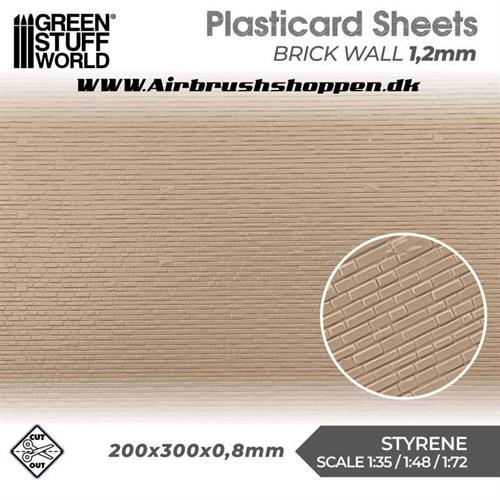 Plasticard - Brick Walls 1,2mm GSW